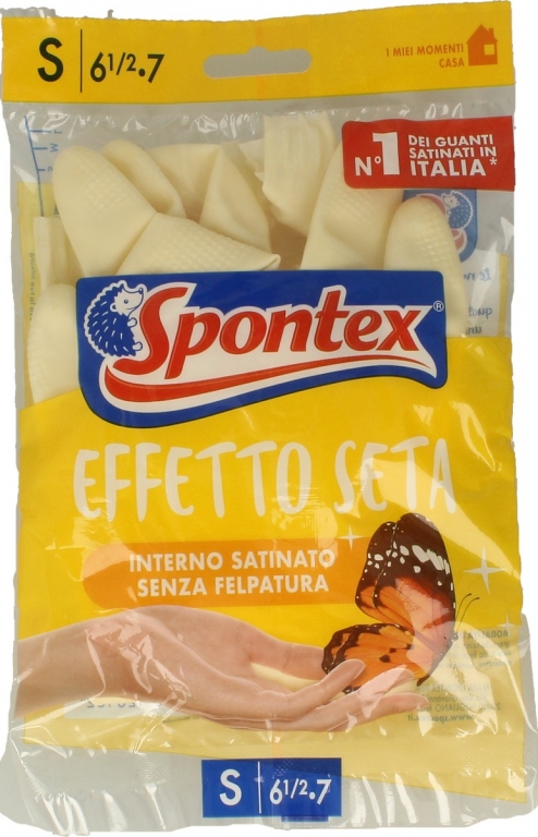 GUANTI SPONTEX EFFETTO SETA PC
